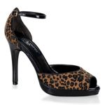 BLISS-33, 4 qtr  inch  Stiletto Heel D'Orsay Style Mini-PF Pump   SIZE 8 ONLY