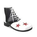 FUNTASMA - CLOWN-02, Blk-Wht Pu W/Red Stars Clown Shoe