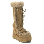 CUBBY-311, 2 3qtr inch P-F Camel Veg Suede Knee Boots