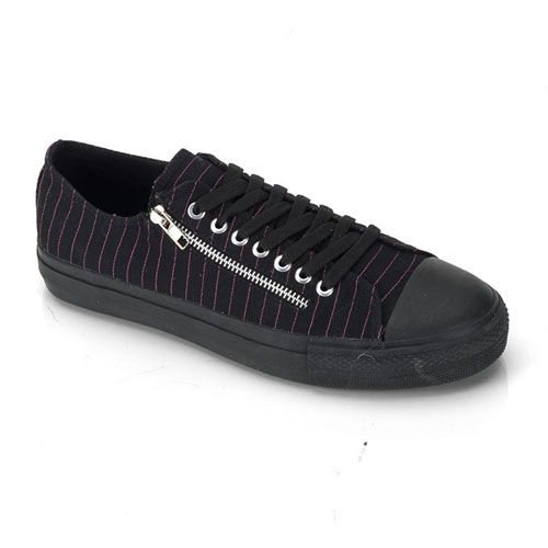 Click Here to View DEVIANT-06, Canvas 2 Zipper Low Top Sneaker