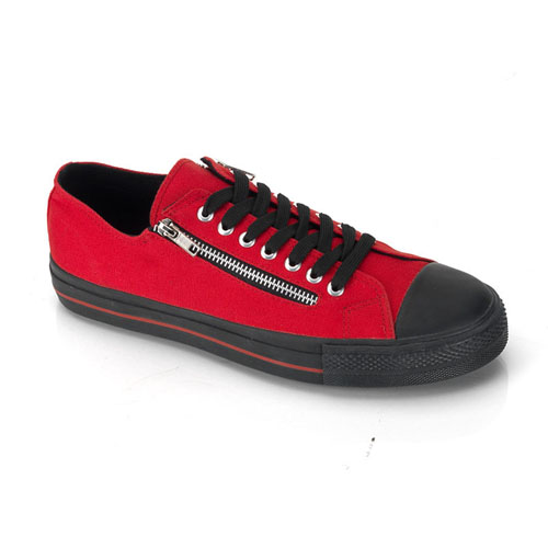 Click Here to View DEVIANT-06, Canvas 2 Zipper Low Top Sneaker