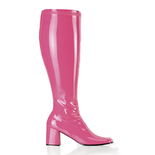 Click Here to View GOGO-300X, H.Pink Str Pat Wide Width Gogo Boot, 3