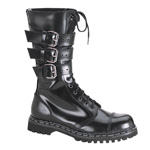 GRAVEL-14, 14 Eyelets 3 Strap S T Calf Boot