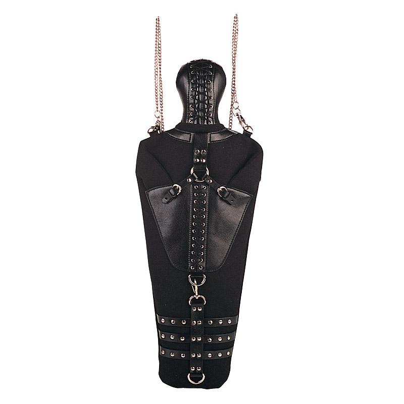 *HB-217-1, BLK CANVAS NO HANDS BODY BAG
