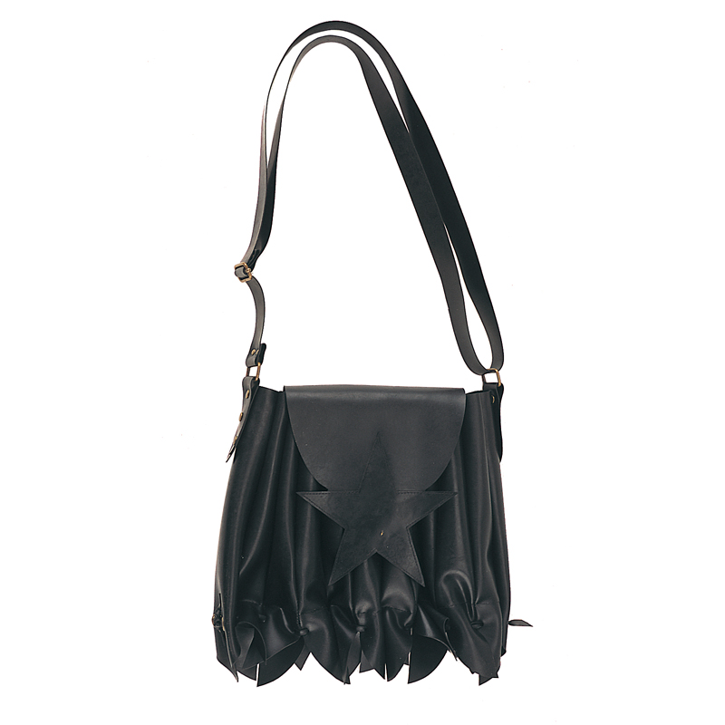 *HB-304-1,RUBBER SHOULDER BAG W/BUTTON SNAP STAR FLAP OPENIN
