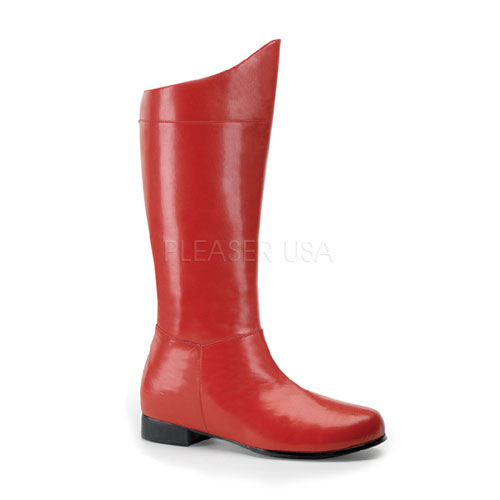 HERO-100, MEN RED SUPER HERO BOOT high heels