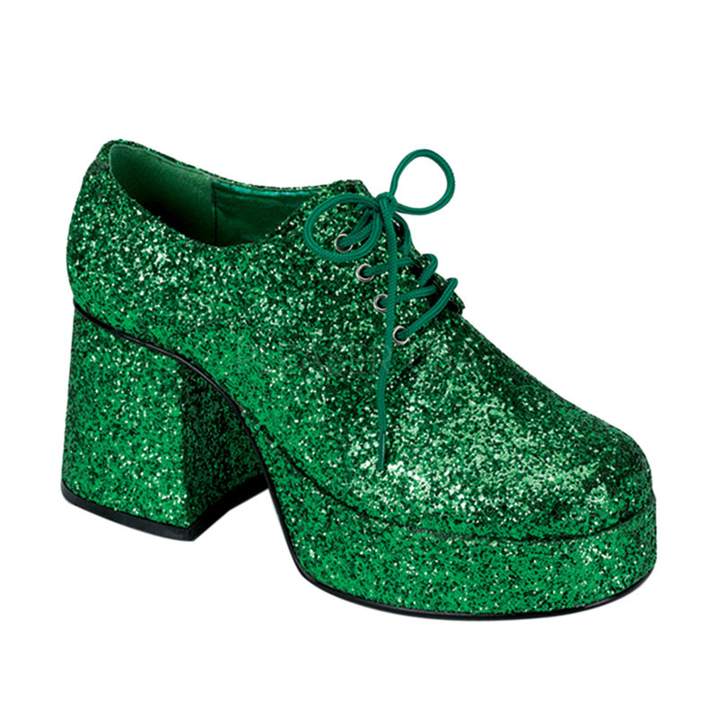 JAZZ-02G, 3 1/2" Heel Men Disco Shoes