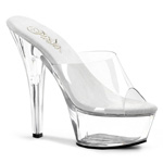 KISS-201, 6  inch  Spike Heel P-F Sandal   SIZE  8 ONLY