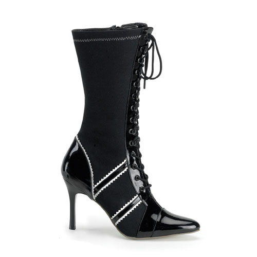 Click Here to View PLAYER-125, Blk Canvas/Pat Sport Boot, 3 3/4