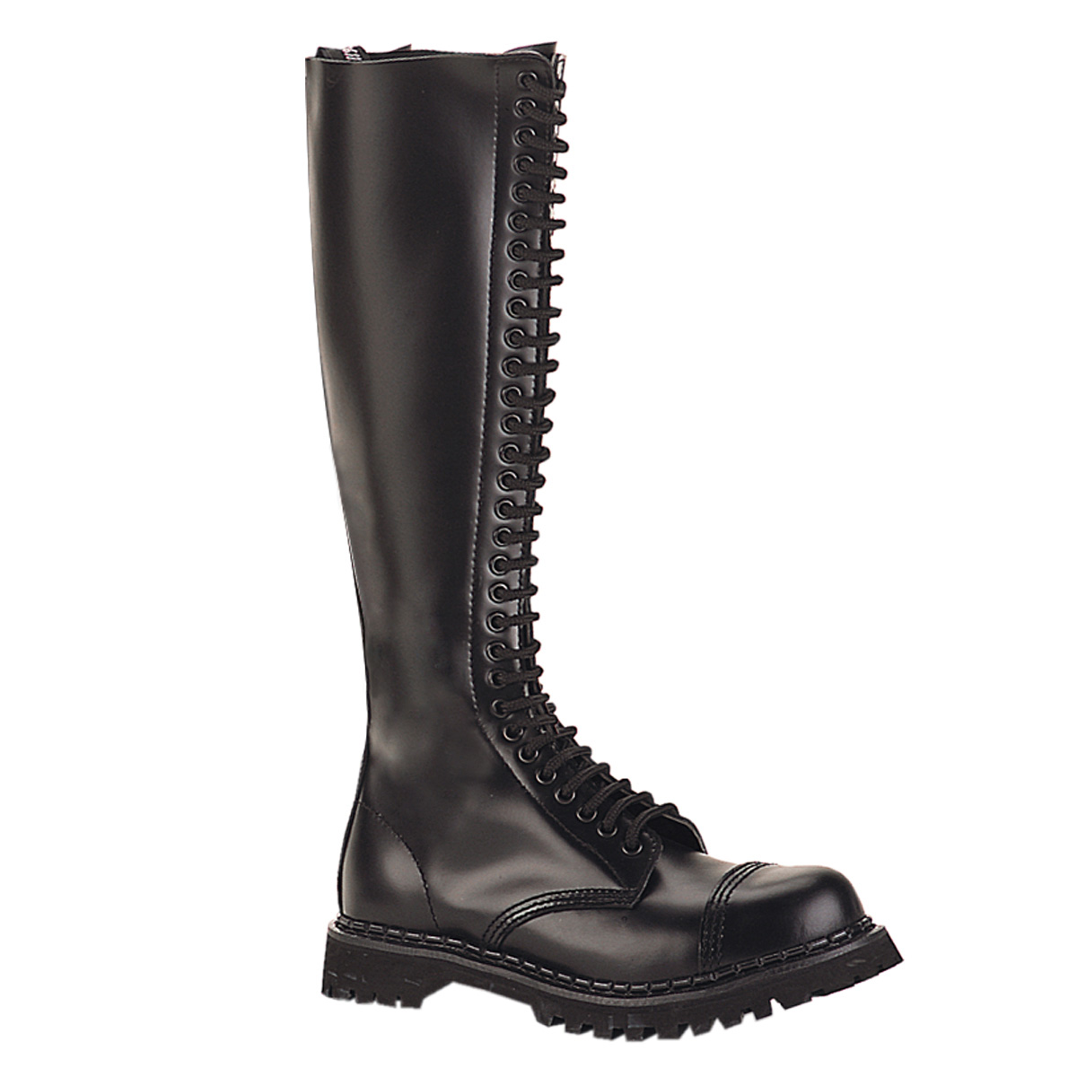 Click Here to View ROCKY-30, 30 eyelet S/T Blk Leahter Knee Boot