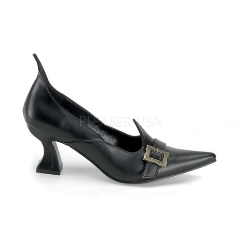 Click Here to View SALEM-06, Blk Pu Witch Shoe, 2 1/2