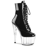 ADORE-1020, 6 half  inch  Stiletto Heel Lace-Up PF Ankle BT, Side  