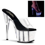 ADORE-701NG, 6 half inch Stiletto Heel Neon Glitter Filled PF Sl