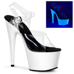ADORE-708UV, 6 half  inch  Neon Bottom Ankle Strap PF S-al       