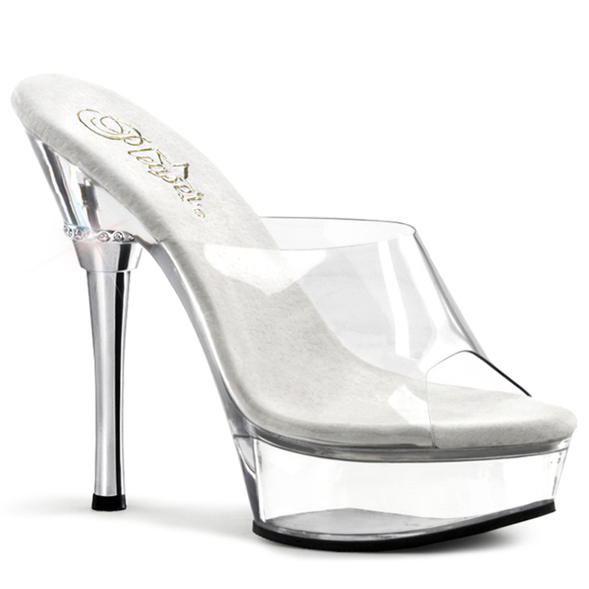 ALLURE-601, 5 1/2" Stiletto Heel P/F Sandal