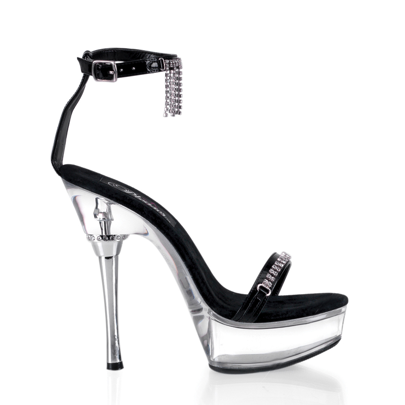 **ALLURE-663, 5 1/2" Stiletto Heel P/F Sandal