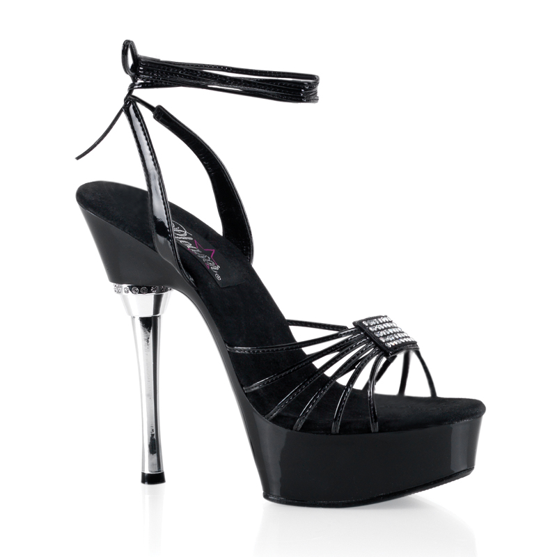 **ALLURE-668, 5 1/2" Stiletto Heel P/F Sandal