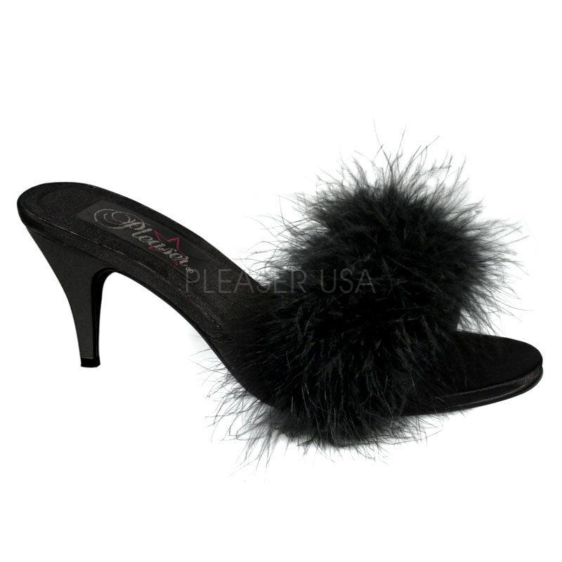 AMOUR-03, 3" Classic Marabou Slipper