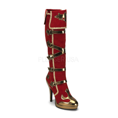 ARENA-2012,4 1/2" Heel 5 Buckle Strap Carnival P/F Knee Boot
