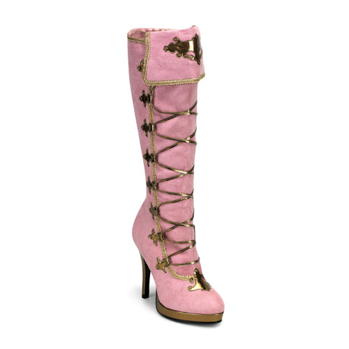 **ARENA-2018, 4 1/2" Heel Lace-Up Front Carnival P/F Knee Bo