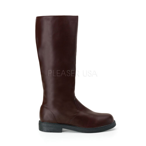 CAPTAIN-100, MEN'S BROWN PU BOOT