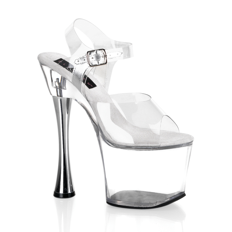 **CHARM-708 (908), 7" Slv Cone Clear P/F Sandal