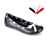 DAISY-20, Eyelet Upper w-4 Sets Of Lacing M-J Blk Pu Flat