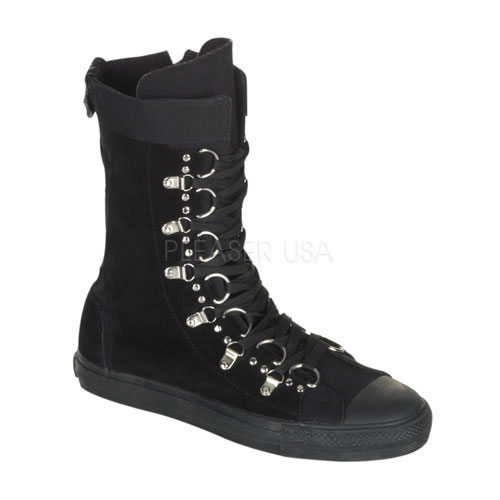 Click Here to View DEVIANT-205, Suede D-Ring Calf Sneaker Boot