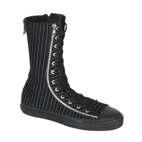 Click Here to View DEVIANT-206, Canvas 2 Zipper Calf Sneaker Boot