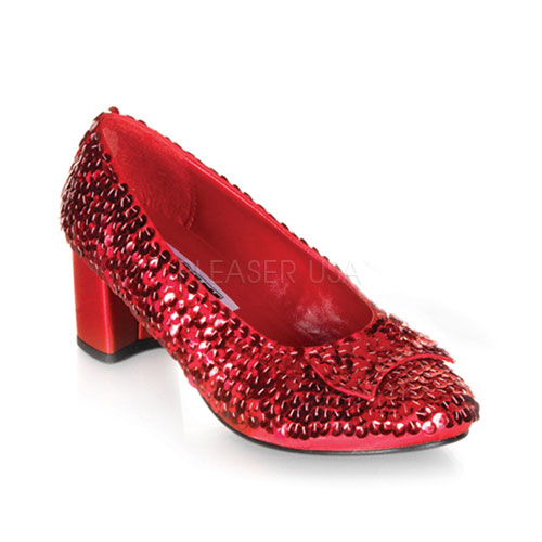 Click Here to View DOROTHY-01, WOMEN'S RED SEQUINS DOROTHY SHOES
