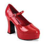 MARYJANE-50, Chunky Heel Mary Jane P-F Pump