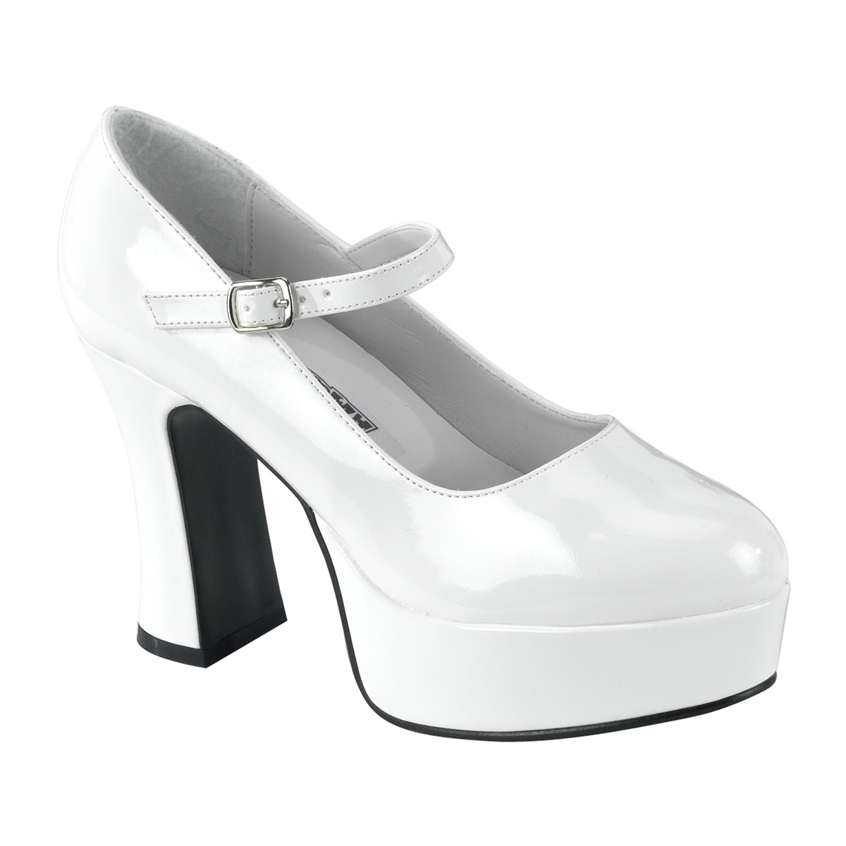 Click Here to View MARYJANE-50,  Chunky Heel Mary Jane P/F Pump