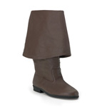 Maverick-2045, Men's 1 half  inch Brown Pirate BT w- 11  inch  Bell Cuff 