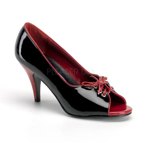 FUNTASMA - PUMP-216, 3" Two Tone Pump W/Adjustable Front Lacing