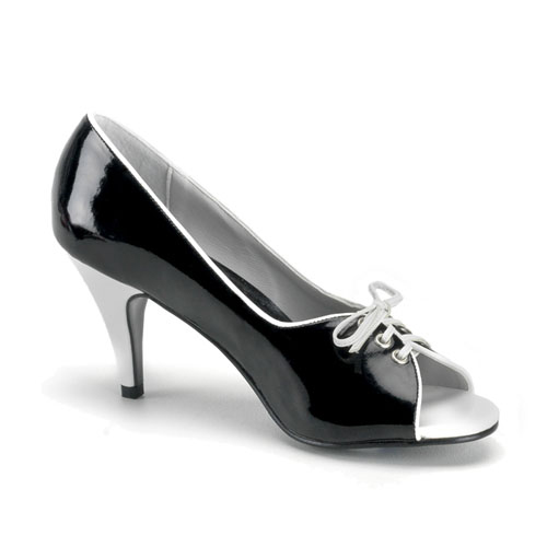 FUNTASMA - PUMP-216, 3" Two Tone Pump W/Adjustable Front Lacing
