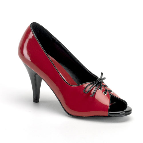 *PUMP-216, 3" Two Tone Pump W/Adjustable Front Lacing