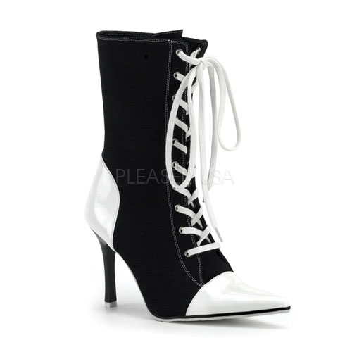 Click Here to View REFEREE-120, Blk Canvas/What Pat Sport Boot, 3 3/4