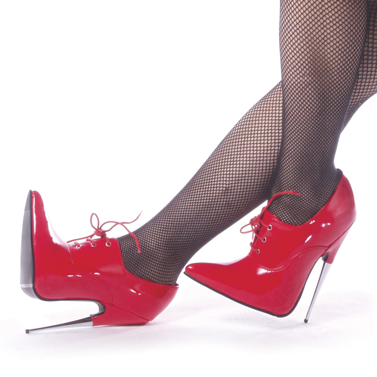SCREAM-18(8234), 6" Spike Stell Heel Red Pump