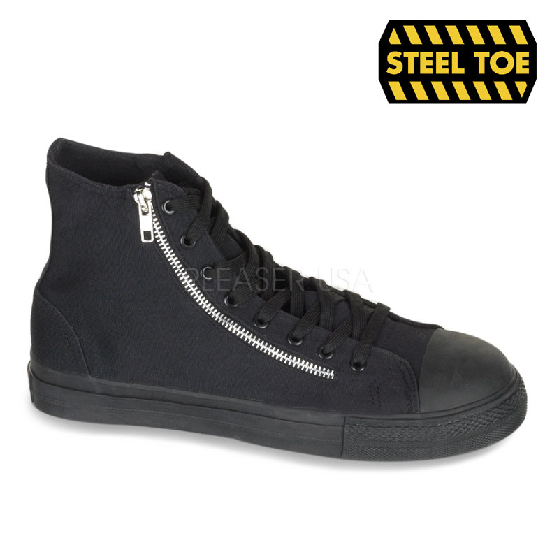 Click Here to View TYRANT-106ST, Canvas High Top 2 Zipper Steel Toe Sneaker