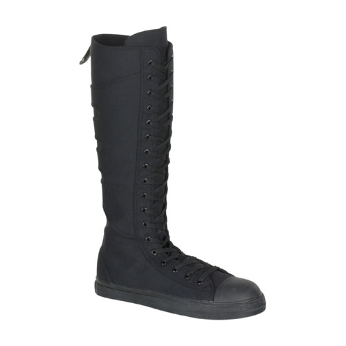 Click Here to View TYRANT-303, Canvas Buckled Calf Steel Toe Sneaker Knee Boot